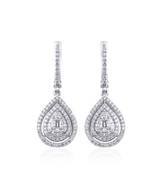 1.10 Karat Tasarım Pırlanta Küpe