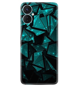 Tecno Spark 9T Kılıf Resimli Desenli Baskılı Silikon Green Prizmas 1348