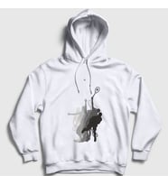Presmono Unisex Beyaz Ace Servis Spor Tennis Tenis Kapüşonlu Sweatshirt 329667tt