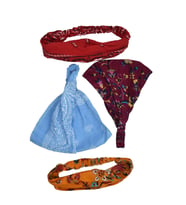 Bandana Seti Lastikli Paraşüt Model Şal Desenli