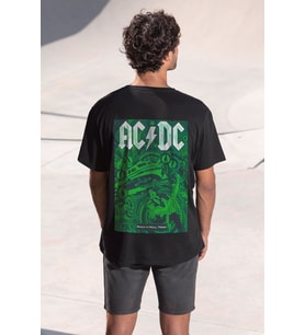 Tasarım AcDc Sırt Baskılı Tshirt (STD)