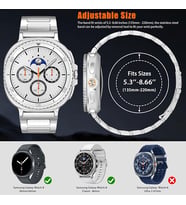 Samsung Galaxy Watch 9/8 40mm 44mm Classic 46mm Kordon Klipsli Metal Kordon 04 +