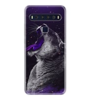 TCL 10L 10 Plus 10SE 20E 20SE 30SE L7 Kılıf Desemli Silikon Purple Leopar 1750