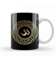 Ohm Gold Om Symbol Kupa Bardak Porselen