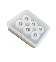 Silikon Takı Kalıbı Küre Top Kolye Küpe Kalıbı Epoksi Reçine 16mm Kendinden Delikli Takı Kalıbı