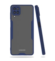 Samsung Galaxy A22 Kılıf Platin Silikon - Lacivert