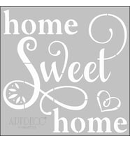 ARTDECO STENCİL 30X30CM HOME SWEET HOME 113