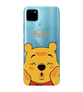Realme C21Y/C25Y Uyumlu Winnie The Pooh Desenli Şeffaf Telefon Kılıfı