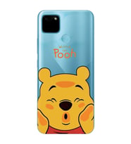 Realme C21Y/C25Y Uyumlu Winnie The Pooh Desenli Şeffaf Telefon Kılıfı