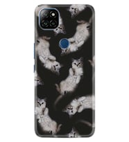 Casper E30 F20 X20 Kılıf Desemli Silikon Sevimli Kedicikler 1785