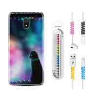 Xiaomi Redmi 8A 8 Pro 9C 9T 10C 11T Pro Kılıf Kablo Koruma Spiral Silikon Window Cat 1787