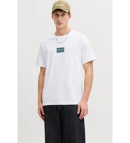 Jack & Jones Jjfrank Erkek Tişört 12288092 (Beyaz)