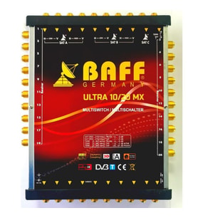 BAFF 10/20 - 3Uydu Girişli 20Çıkışlı Uydu Santrali MultiSwitch