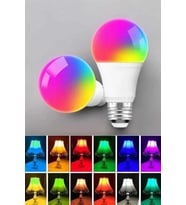 Led Ampul Enerji Dostu Rgb Işıklı 100w Led Işık (Çok Renkli)