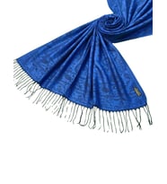 Kalın Kışlık Paşmina Şal 75x190 cm (Saks)