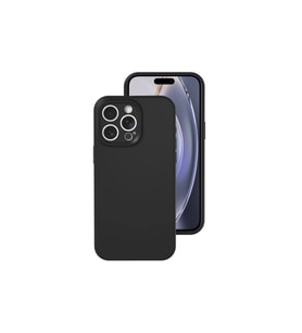 iPhone 16 Pro Kılıf Nano İçi Kadife Silikon - Siyah