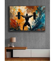 Koç stüdyo Modern tasarım kanvas tablo 50x70 (Çok Renkli)
