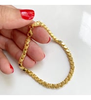 Gümüş Arpa Zincir Bileklik