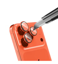 Apple iPhone 17 Pro Işık Yansıma Önleyici 0.3mm AR Kaplama Mikro Kamera Lens Kor (Turuncu)