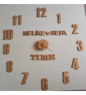 pleksi serpme Duvar Saati Çok Şık bir tasarım