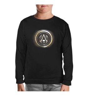Assassin's Creed 5 Siyah Çocuk Sweatshirt