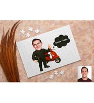 Kurye Karikatürlü Kişiye Özel Puzzle