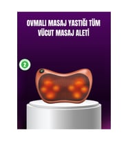 Derin Yoğurmalı Boyun Bel ve Sırt Masaj Cihazı, Priz ve Çakmak Girişli