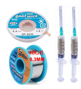 Mechanic Lehim Teli 63sn/37pb Uyumlu Flux %1-3 40gr 03mm, Cp2515-2,5 Set2 4in1 Arada