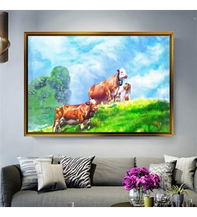 Altın Çerçeveli dekoratif tablo a1545 (Gold)