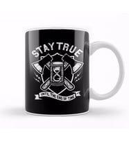 Stay True Mural Kupa Bardak Porselen