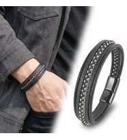 Moncuk Design Beyaz Hematit Ve Çoklu Deri Bileklik 33514B3D1