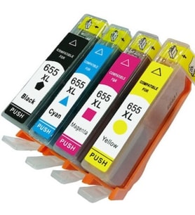 XPlus® HP Deskjet 3525 655XL 4 Renk Ithal Muadil Kartuş Seti (Çok Renkli)