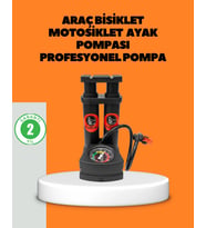 Ayaklı Bisiklet Pompası Basınç Göstergeli Çok Amaçlı