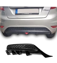 Ford Fiesta Mk6 Çakarlı Difüzör Parlak Siyah Plastik 2008-2017 Arka-difizör-bodykit-ek-karlık