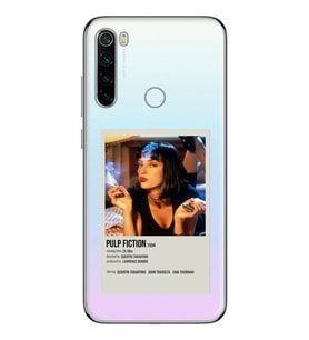 Redmi Note 8 Uyumlu Pulp Fiction Minimalist Poster Desenli Şeffaf Telefon Kılıfı