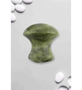 Yeşim Doğal Taş Mantar Gua Sha Masaj Aleti
