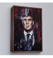 Çerçeveli Thomas Shelby - Tommy Shelby Tablo (Beyaz)