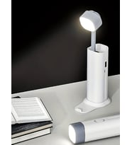 Yeni Model 4in1 Şarjlı Masa Lambası LED Işık Powerbank Özellik Telefon Stand Çalışma Okuma Işığı
