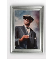 Gümüş Çerçeveli Atatürk Tablo cv1120