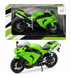 1/12 Zx-10r 2006 Model Yeşil Motorsiklet
