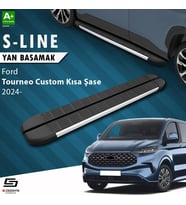 S-Dizayn Ford Tourneo Custom 2 Kısa Şase S-Line Aluminyum Yan Basamak 223 Cm 2023 Üzeri A+ Kalite