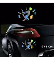 Araba Yakıt Deposu Hologram Oto Sticker Araba Yapıştırma Çıkartma Aksesuar Etiket 12 X 8 Cm