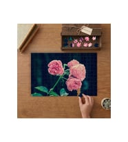 Pembe Güller Tasarımı 240 parça Ahşap Puzzle Ahşap Kutuda MP09175