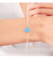 925 Ayar Gümüş Fatmanın Eli Tasarımlı Kadın Bileklik Anneye Hediye,Arkadaşa Hediye,Sevgiliye Hediye,Doğum Günü Hediyesi