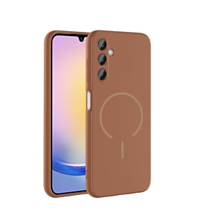 Samsung Galaxy A25 Uyumlu Kılıf M-safe Şarj Özellikli Zore Meta Kapak