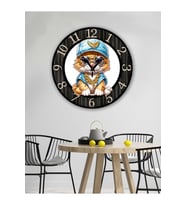 BİLGE LAZER Retro Tasarımlı Duvar Saati 35x35 Cm (Siyah)