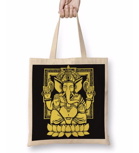 Ganesha Bez Çanta Uzun Saplı