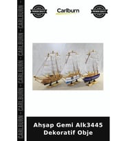 Özel Üretim Dekoratif Hediyelik Salon Ev Aksesuarı Masaüstü Ahşap Gemi Alk3445