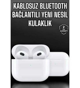 Bluetooth Kulaklık 3.Nesil Kablosuz Uzun Pil Ömrü Dokunmatik Kontrol