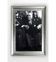 Gümüş Çerçeveli Atatürk Tablo cv1300